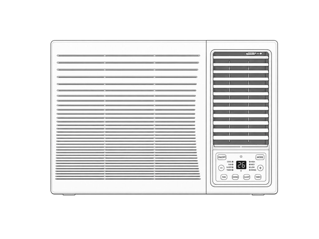 Fensterklimagerät_outline